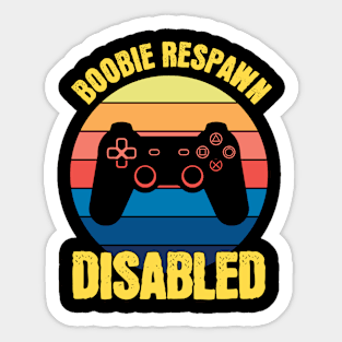 Funny Breast Amputee Gamer Videogame Sticker